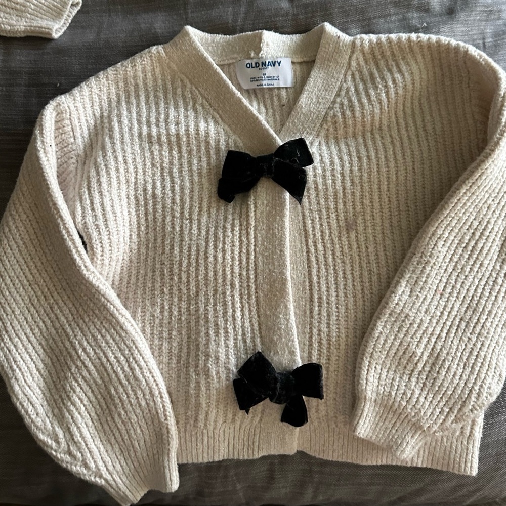 Old Navy Toddler bow sweater